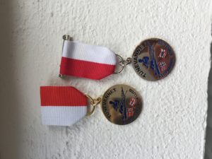 Medaljerna var lite annorlunda mot de som vi brukar få. Det gör ju att de sticker ut mer!👍💕