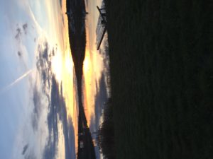 Solnedgång första kvällen😍